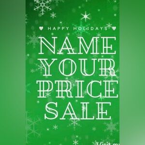 Name your price sale Today through Sunday